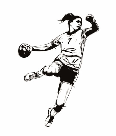 Håndball-spiller - dame